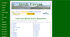 Desktop Screenshot of irishtrivia.com